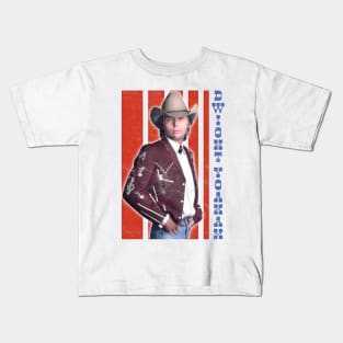 Dwight Yoakam / 80s Styled Retro Design Kids T-Shirt